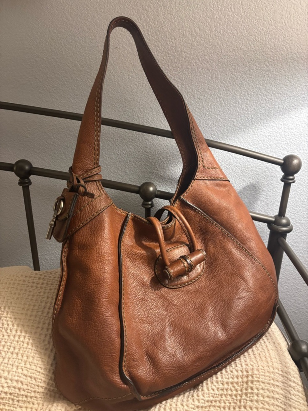 Fossil Fifty-Four Pebbled Leather Tote 👜 Gorgeous! - Picture 5 of 14
